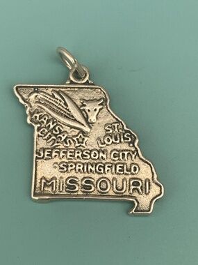 .925 Missouri State Silver Jewelry Charm #travel #Springfield